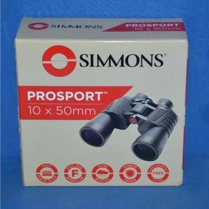 NEW Simmons ProSport Porro Prism Full Size Bushnell Binocular 10x50mm Black